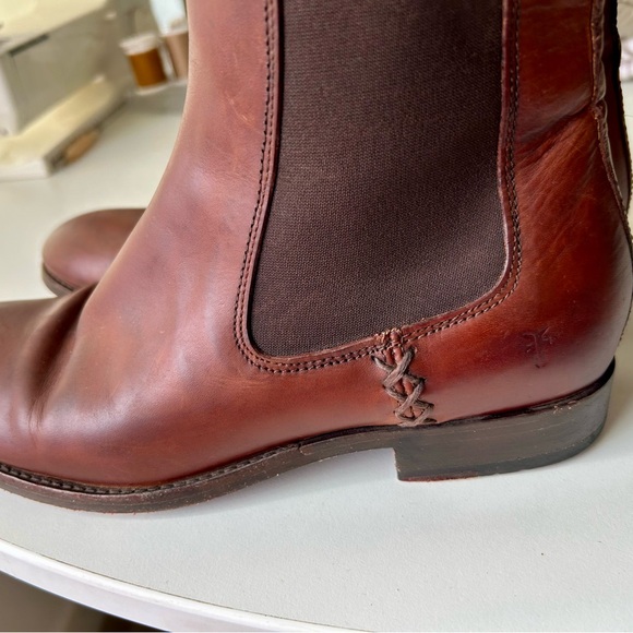 Frye Melissa Leather Chelsea Bootie - Picture 6 of 14